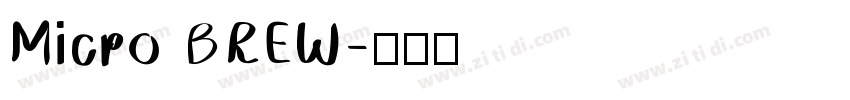 Micro BREW字体转换